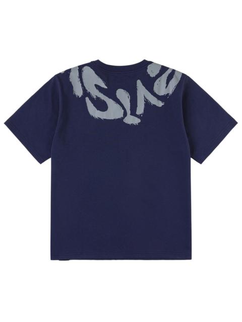 EVISU Brushstroke Cross-shoulder Logo T-Shirt