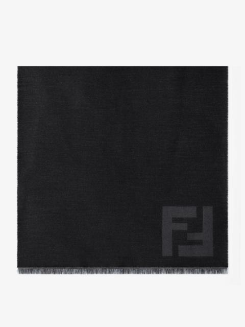 Scarf Black wool scarf