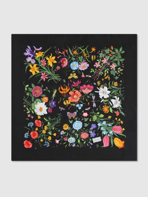 Printed silk twill carré