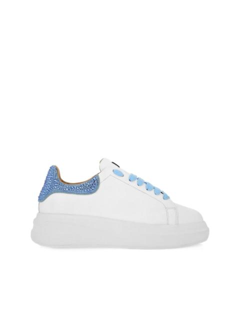 crystal-detail platform sneakers