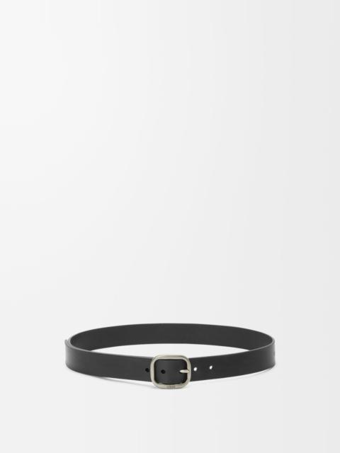 Rounded soft belt in classic calfskin