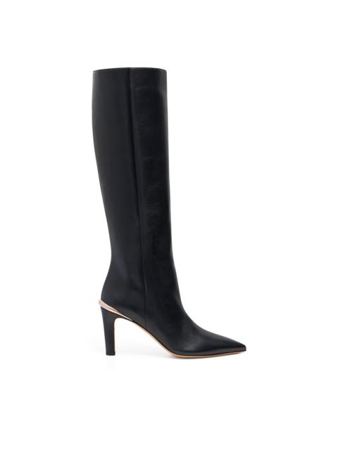 Aura Tall Boot in Black Leather