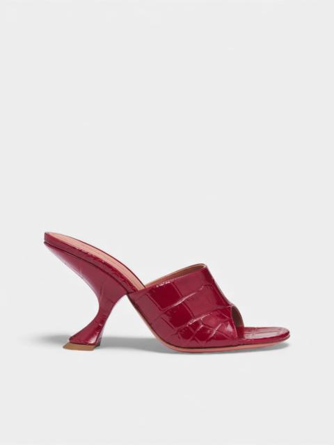 Croc-Embossed Leather Taylor Slippers