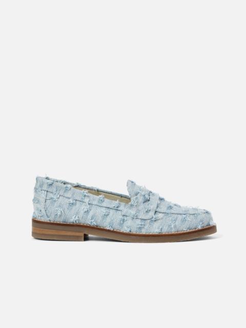 Wilde Blue Punched Denim Penny Loafer - Women's