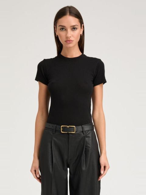 BLACK COTTON BABY TEE