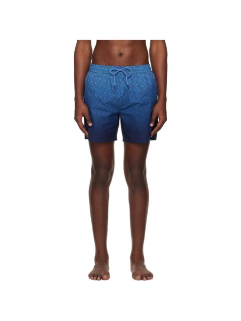 Blue Logo-Badge Swim Shorts