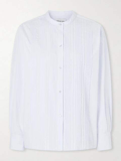 Painter Pintucked Cotton-poplin Shirt