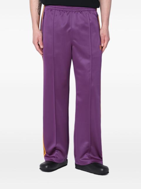 butterfly-embroidered track pants