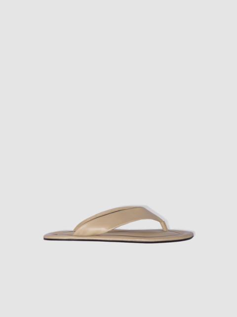 Dasha Mangrove Lamb Nappa Leather Flip-Flop Sandal