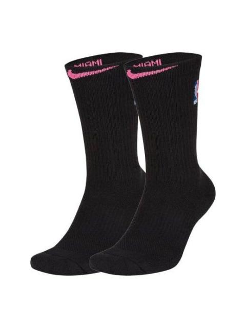 Nike NBA Basketball Sports Socks One Pair Black CK8828-010