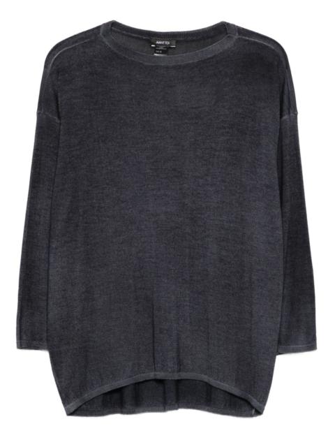 three-quarter sleeve sweater