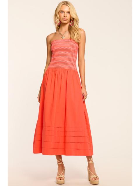 Jace Cotton Poplin Smocked Maxi Dress