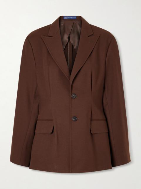 Single-breasted Cotton And Wool-blend Blazer