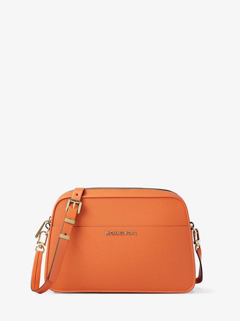 Jet Set Small Leather Camera Crossbody Bag