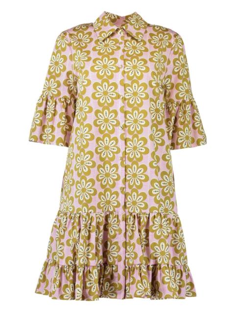 Choux floral tiered dress