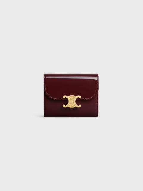 Small Flap Wallet TRIOMPHE IN PATENT CALFSKIN