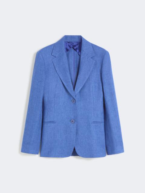 Linen twill blazer - NAVY