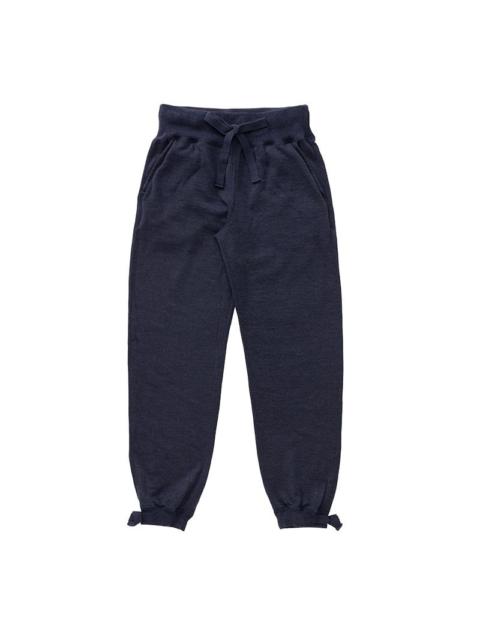 WOOL SWEAT PANTS (SUPERFINE) W NAVY