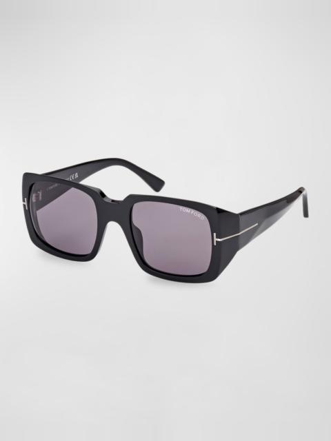 Logo Square Acetate Sunglasses