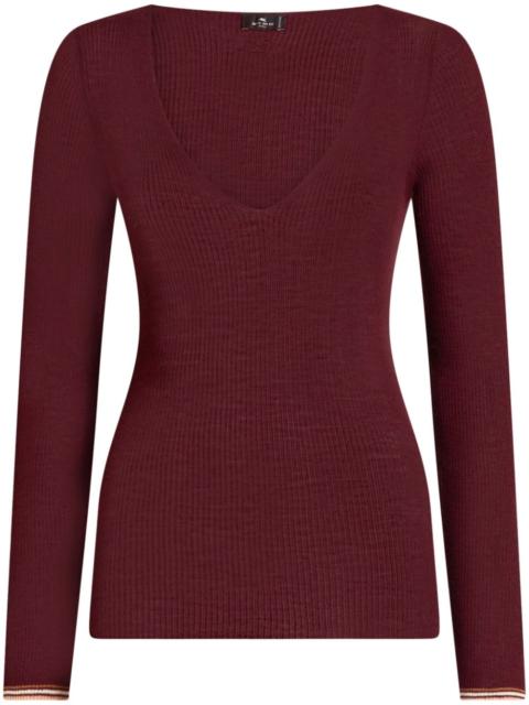 V-neck sweater