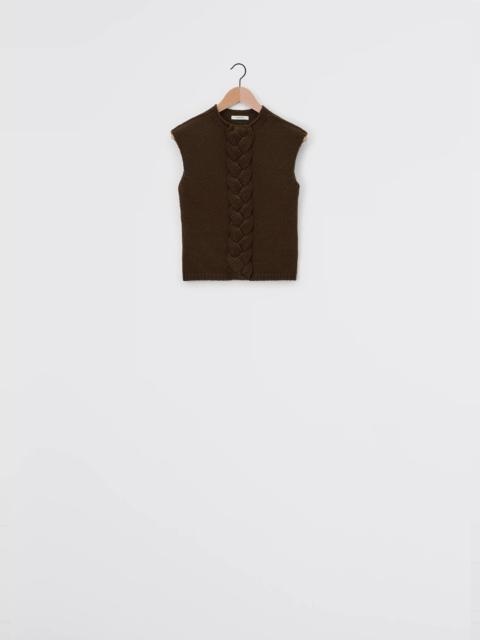 CABLE SLEEVELESS JUMPER