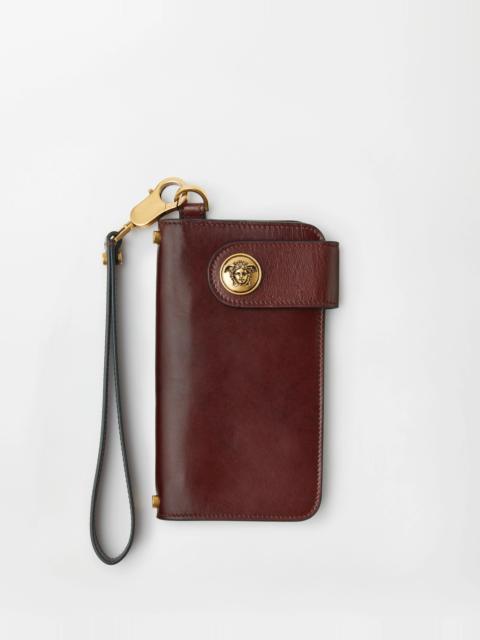 Emblème Long Leather Wallet