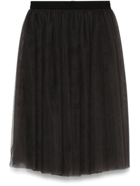 tulle midi skirt