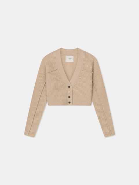 LEAH
Merino-wool V-neck cardigan