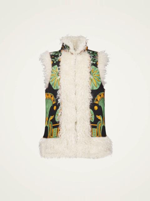 Sleeveless Folk Jacket