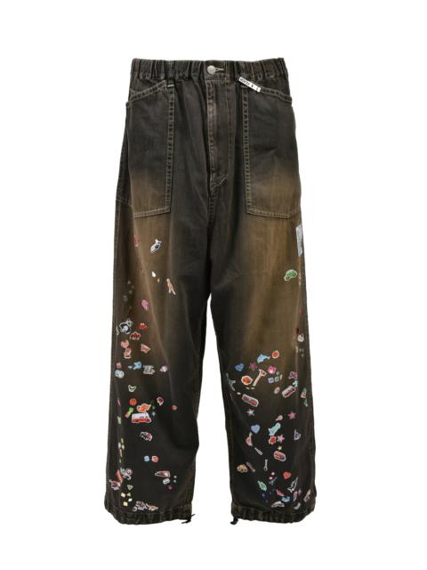 BAKER JEANS W STICKER / BLK