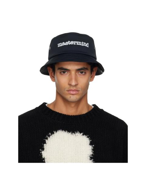 Black Stitched Bucket Hat