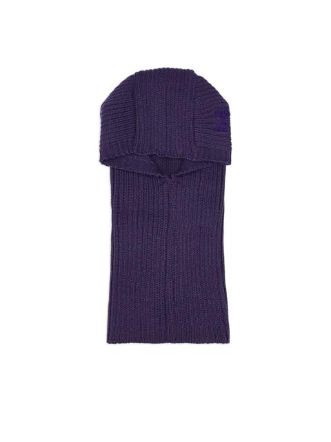 embroidered ribbed wool balaclavas