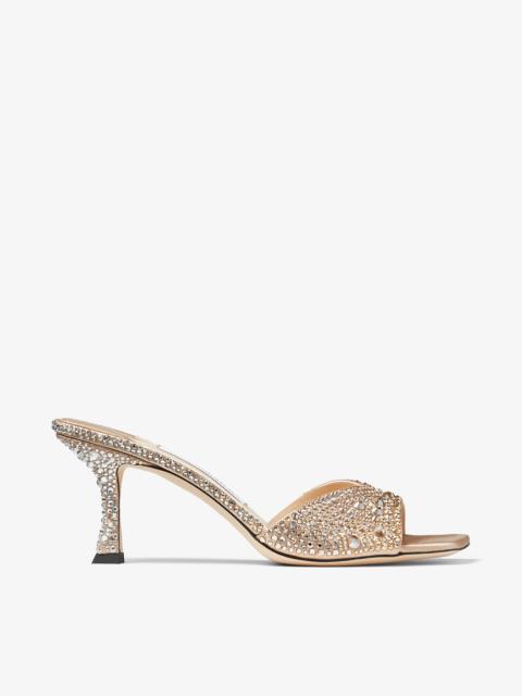 Skye 70
Gold Satin Crystal Sandals