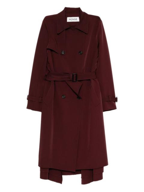 layered trench coat