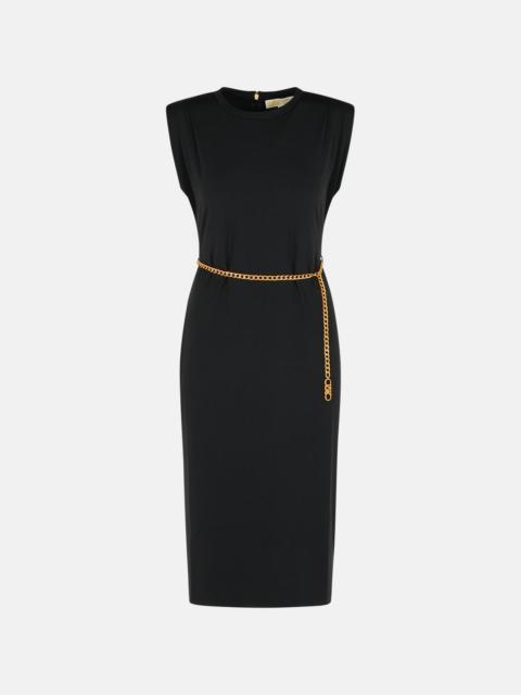 BLACK POLYESTER BLEND DRESS