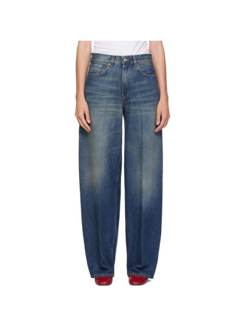 Blue Loose Roomy Jeans