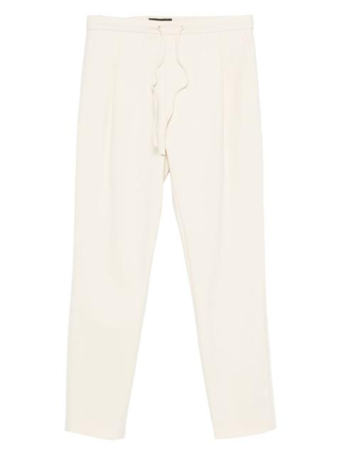 pleated-detail drawstring trousers