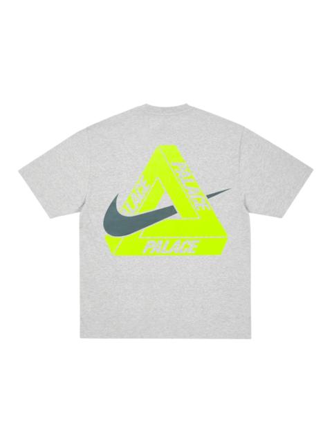 Palace x Nike Tri Swoosh T-Shirt Grey Marl