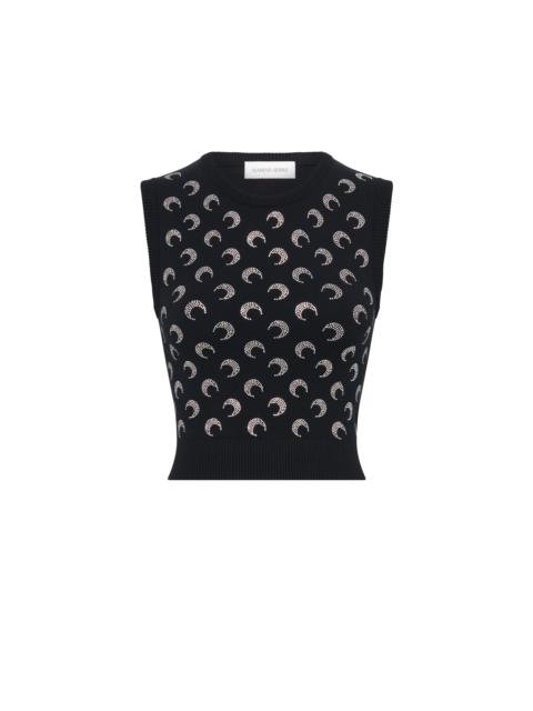 Moon Strass Knit Vest