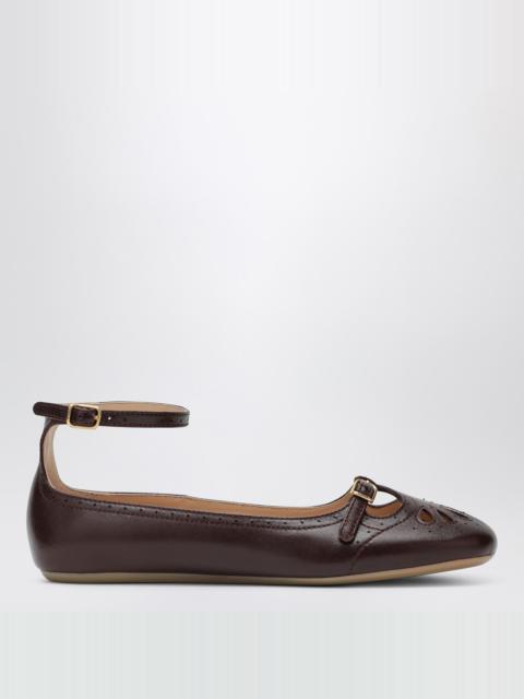 Burnt Purple Misty ballerinas