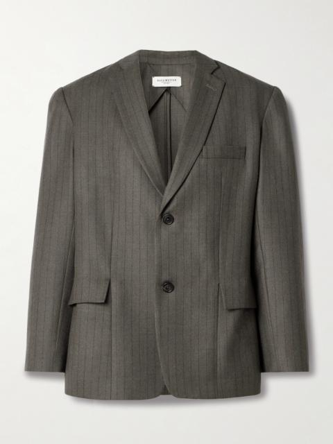 Gemini Pinstriped Wool-twill Blazer