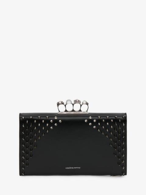 Men's Skull Four-ring Pouch in Black