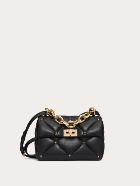 VALENTINO GARAVANI ROMAN STUD BAG IN NAPPA PATCHWORK