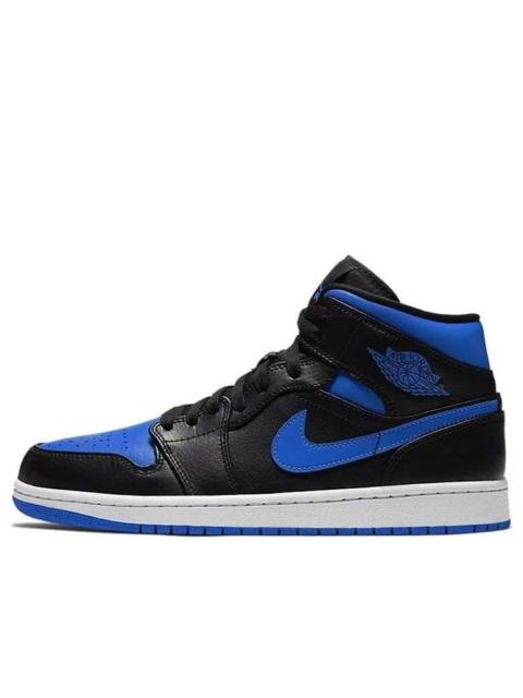 Air Jordan 1 Mid 'Black Hyper Royal' 554724-068