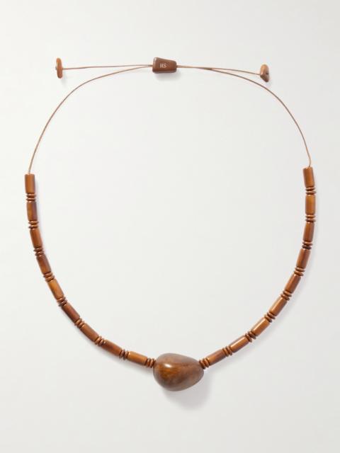 The Choker Tagua And Leather Necklace