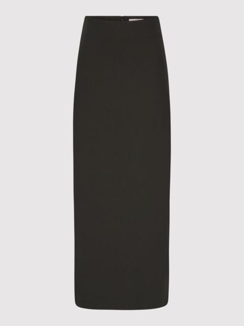 Minimal Column Skirt - Black Olive