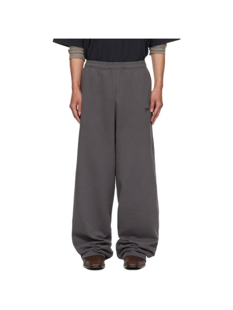 Gray Boxing Logo Baggy Sweatpants