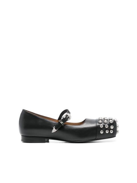 stud-detail ballet flats