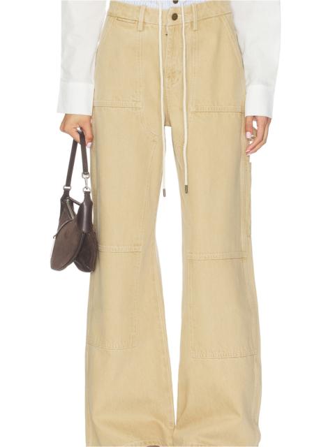 Double Waistband Wide Leg Pant