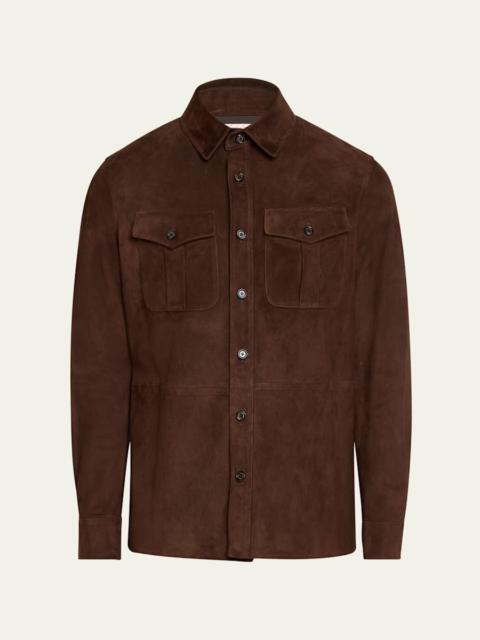 Suede Shirt Jacket